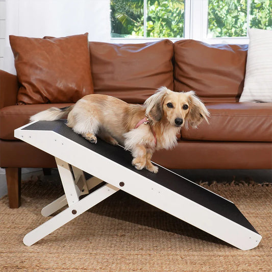 ADJUSTABLE DOG RAMP FOR COUCH