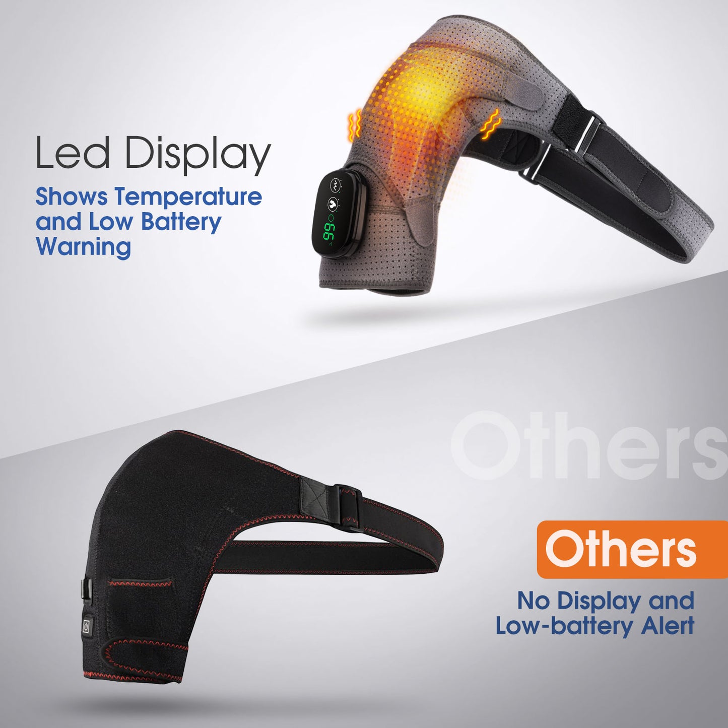 LED Display 3 Levels Heating Brace